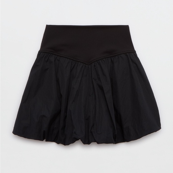 NWT OFFLINE By Aerie Real Me Bubble Skort high rise black size medium trending - Picture 5 of 9